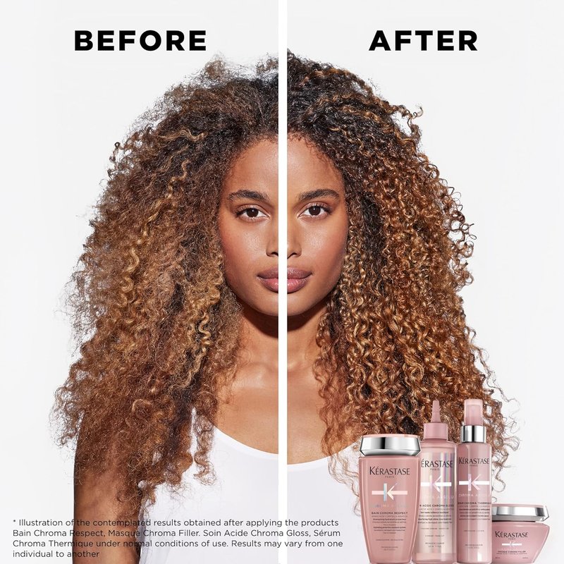 Kerastase Chroma Absolu Shampoo - Nourishing Formula for Damaged Color-Treated Hair | Medium to Thick Hair with Lactic Acid