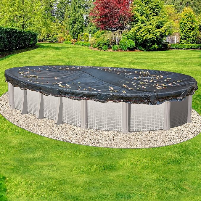 Doheny’s Professional Grade Leaf Nets for Above Ground Pools – 16' x 32' Oval – Makes Clean-Ups Fast – Lightweight, Versatile & Durable – Keeps Leaves Out