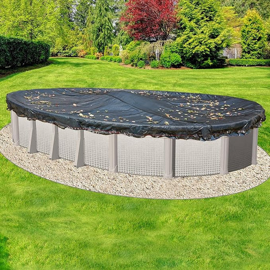 Doheny’s Professional Grade Leaf Nets for Above Ground Pools – 16' x 32' Oval – Makes Clean-Ups Fast – Lightweight, Versatile & Durable – Keeps Leaves Out