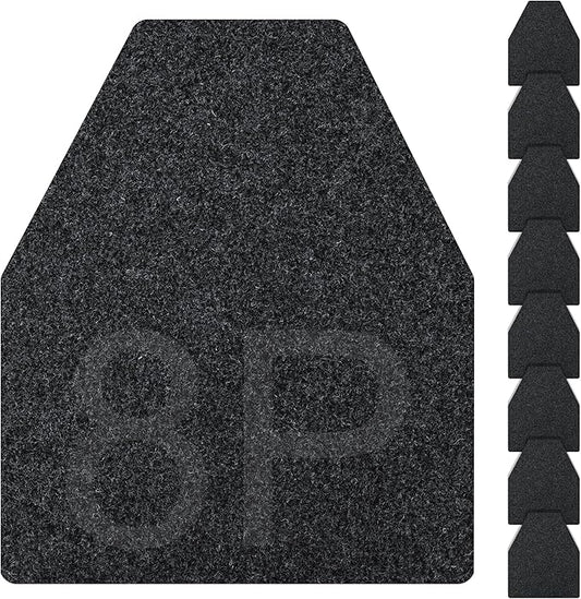 ToLanbbt 8PCS Urinal Mats for Men Bathroom Non-Slip Urinal Floor Mats Water Absorption Urinal Pads for Mens Room Disposable Commercial Toilet Urine Mats for Men’s Bathroom Restroom, Dark Gray