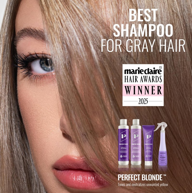 Pravana The Perfect Blonde Purple Toning Shampoo | Neutralizes Brassy, Yellow Tones | For Color-Treated Hair | Chromasilk Enhances Shine & Protection | Vegan, Paraben & Sulfate Free | 33 Fl Oz
