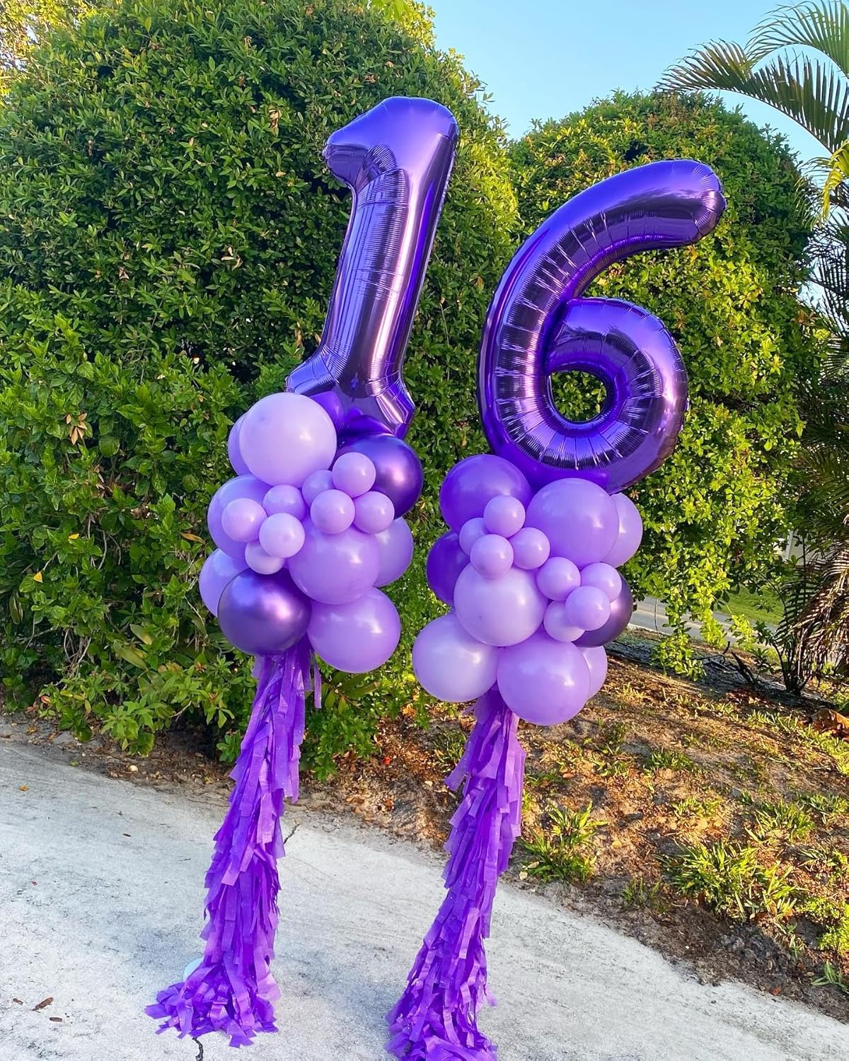 Purple Number 12 Balloon - 40 Inch Giant Foil Balloon for 12th Birthday Party Decorations