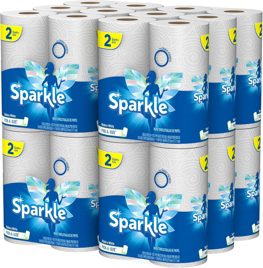 Sparkle Paper Towels - Pick-A-Size, 24 Triple Rolls (72 Regular Rolls) | Everyday Value with Full & Half Sheets