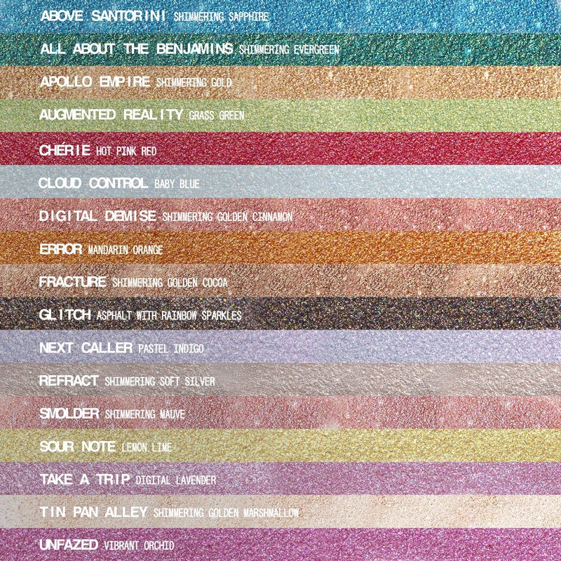 aboutface Fractal Glitter Eye Paint Above Santorini – Smudge-Proof, Long-Lasting Liquid Eyeshadow – Intense Sparkle with Mousse Texture – Vegan, Cruelty-Free – 0.13oz (Sapphire)