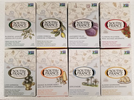hipamus South of France Bar Soap Variety Pack (8 Scents 6 oz each)