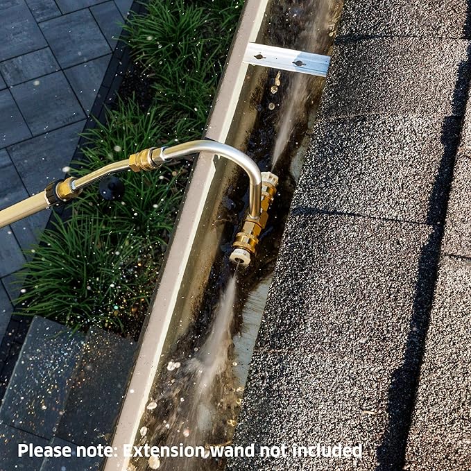 KÃ¤rcher Gutter Cleaner Kit, Maximum 3,500 PSI for Effective Cleaning of Gutters with Pressure Washers, Includes Five Nozzles, and Nozzle Holder