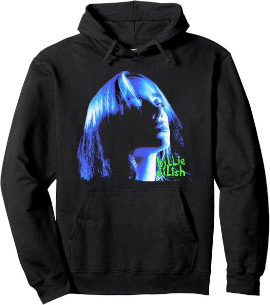 Billie Eilish Portrait Hoodie - Cozy Pullover Sweatshirt for Fans | Stylish Casual Wear